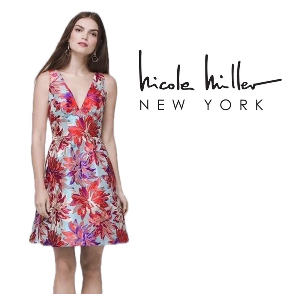 Nicole Miller Vivid Floral Mini Dress